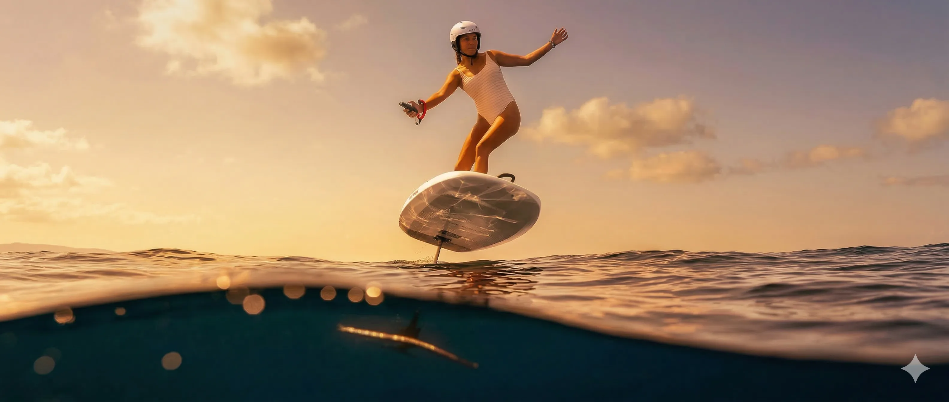 Session de foil électrique sur le lac de Sanguinet-Cazaux, spot eFoil le plus proche de Bordeaux Métropole